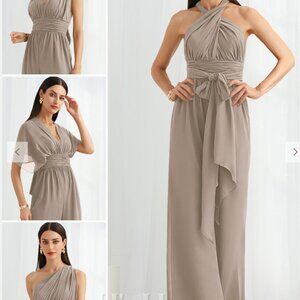 Chiffon Halter Jumpsuit